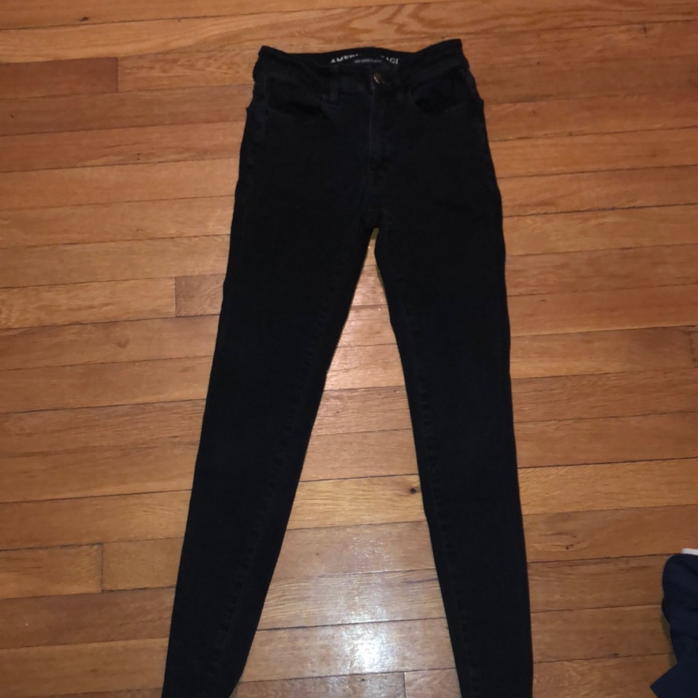 Plain Black Skinny Jeans